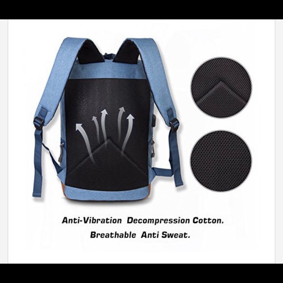 SUVOM College School Backpack USB Charging Port - Picture 5 of 6